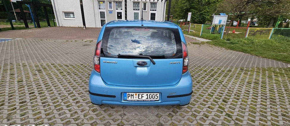 Subaru Justy cena 11500 przebieg: 176000, rok produkcji 2008 z Mogielnica małe 137